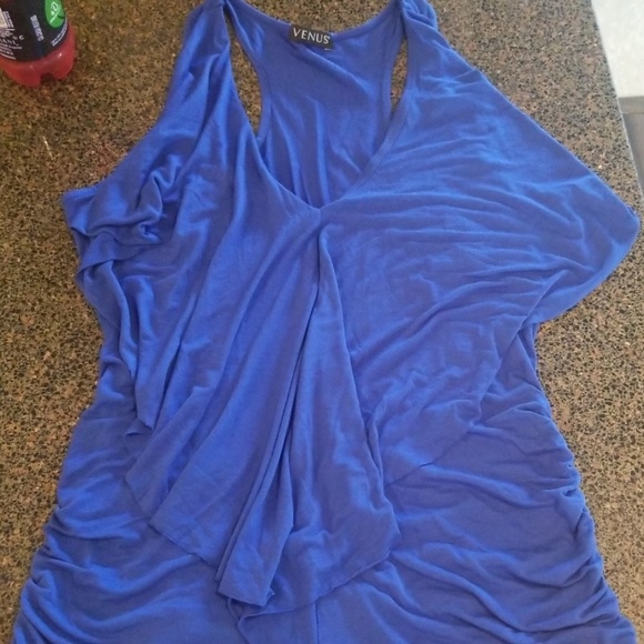 🍋Blue sleeveless tunic razorback. Worn 1x🌟 - Picture 4 of 4